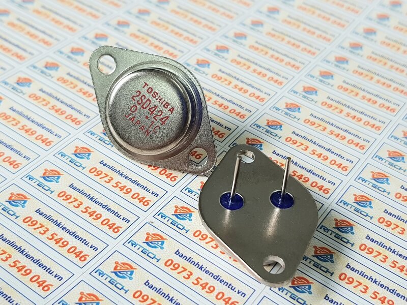 Transistor NPN 2SD424 180V 15A Tháo máy chính hãng