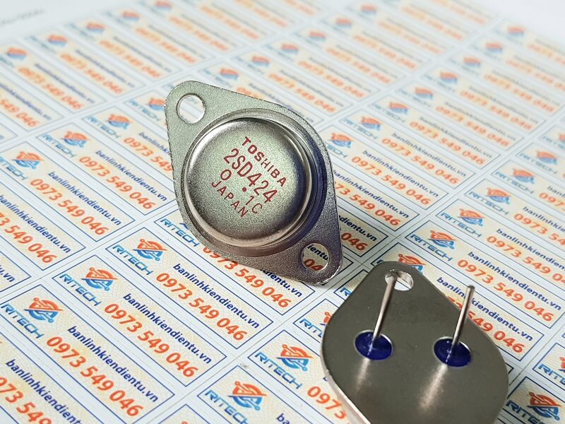 Transistor NPN 2SD424 180V 15A Tháo máy chính hãng