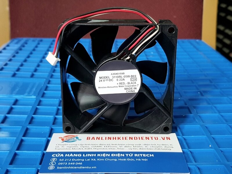 Quạt NMB 3110RL-05W-B69 24V 0.22A 80*80*25mm