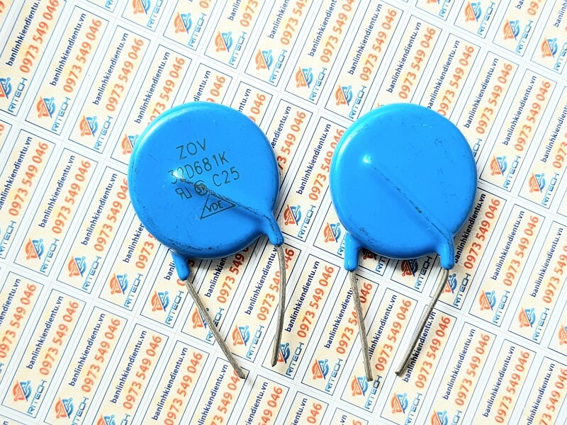 Alternative view of 32D681K tụ bảo vệ quá áp DC 680V đường kính 32MM