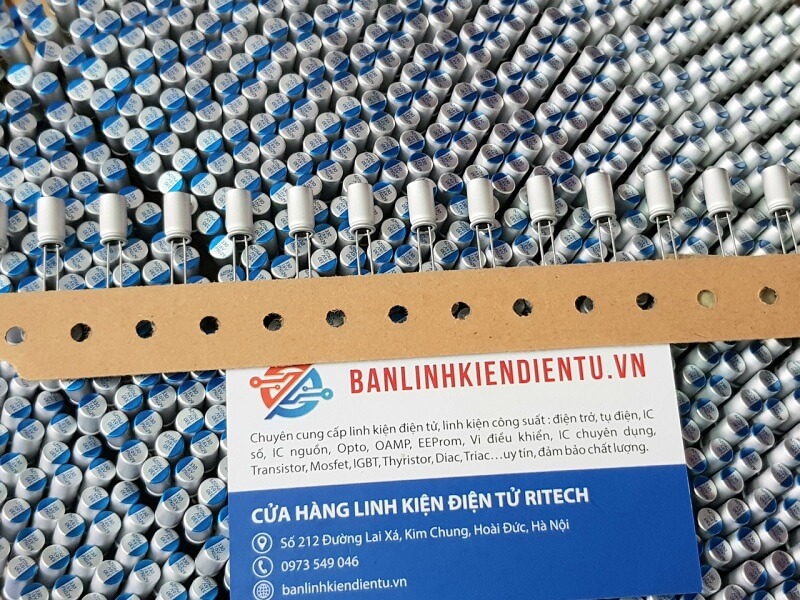 Alternative view of Tụ nhôm 330uf 16v kích thước 5x9mm (chân cắm)
