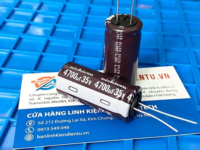 Tụ hóa Nichicon 4700uF 35V 18x35mm