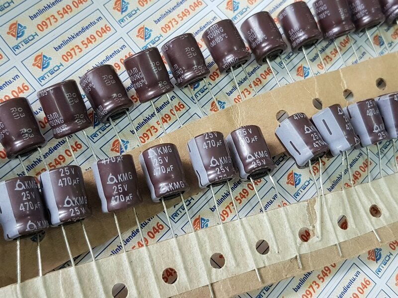 Tụ hóa 470uF 25V kích thước 10x12.5mm - Ảnh 2