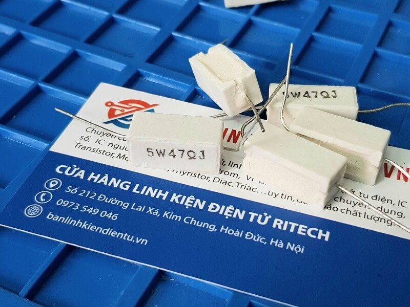 Điện trở sứ, điện trở công suất 47R 5W