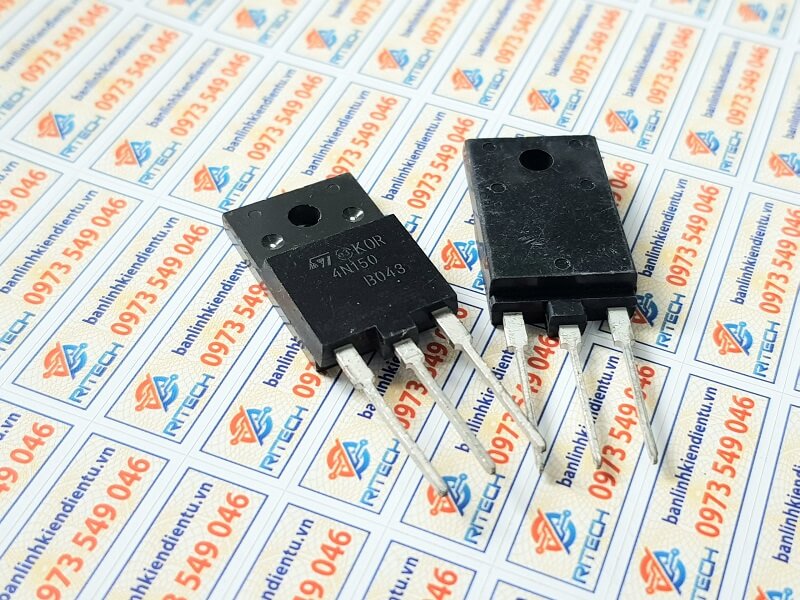 4N150, STFW4N150 Mosfet Kênh-N 4A/1500V TO-3PF