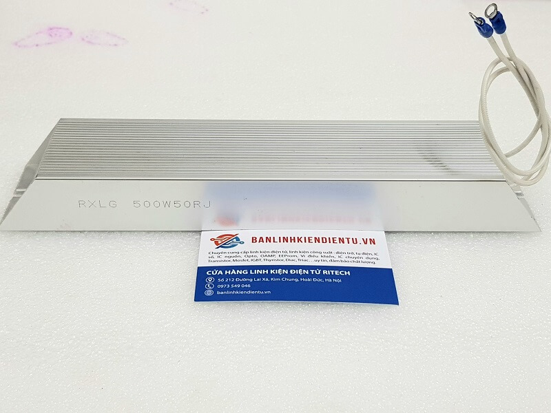 Alternative view of Điện trở công suất RXLG 500W50RJ ( 500W 50RJ ) 265x60x30mm