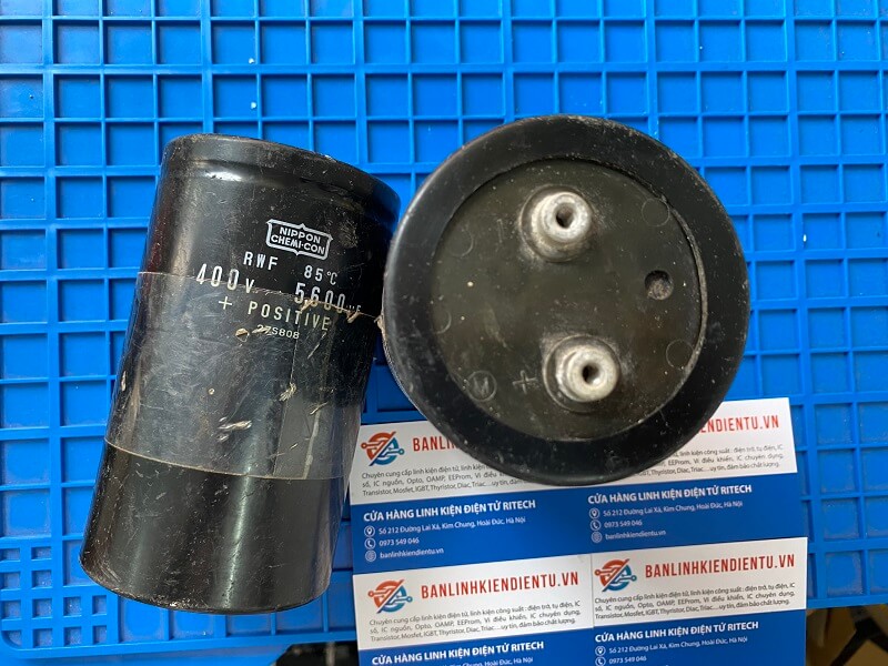 Alternative view of Tụ hóa 5600uF 400V Nippon kích thước 77x130mm