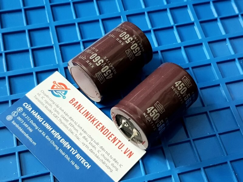 Tụ Hóa 450V 560uF Kích Thước 35x50mm (tháo máy) - Ảnh 2