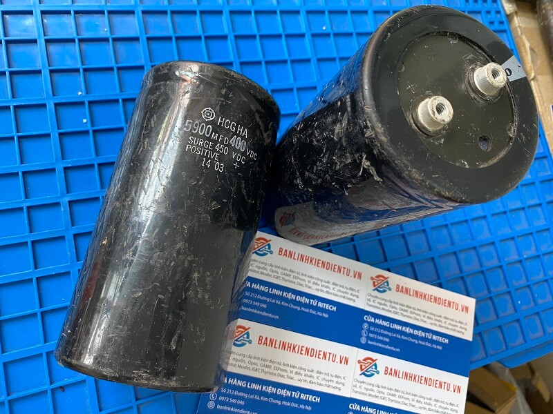 Alternative view of Tụ hóa 5900uF 400V kích thước 77x145mm