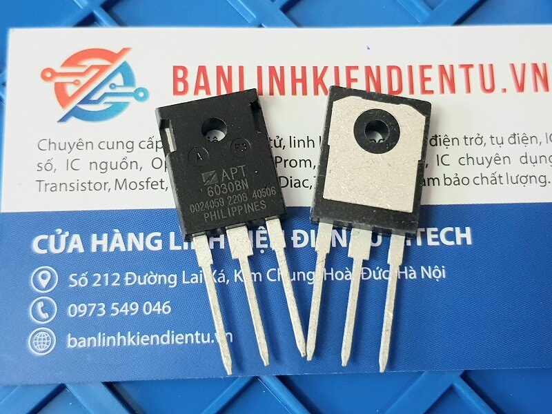 Alternative view of 6030BN, APT6030BN Mosfet Kênh-N 23A/600V TO-3P