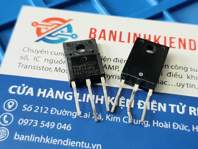 60R580P 60R580PS Mosfet Kênh N 8A 650V TO-220 (Tháo máy)