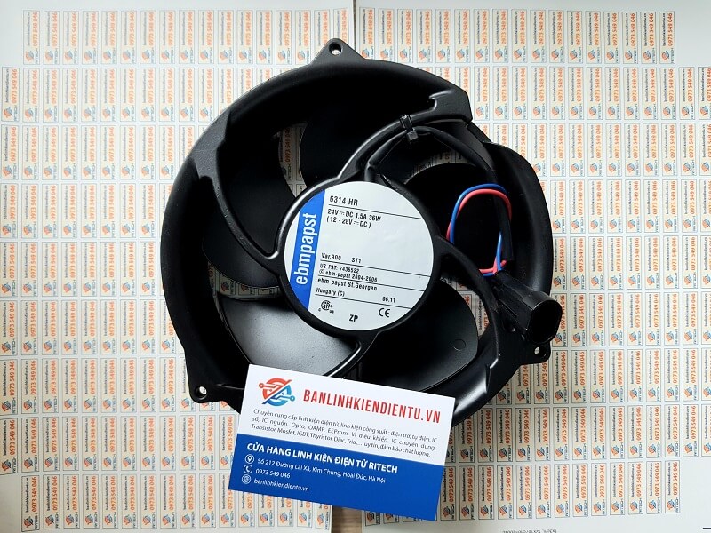 6314 HR 6314 HU Quạt Ebmpapst 24V 36W ACS510
