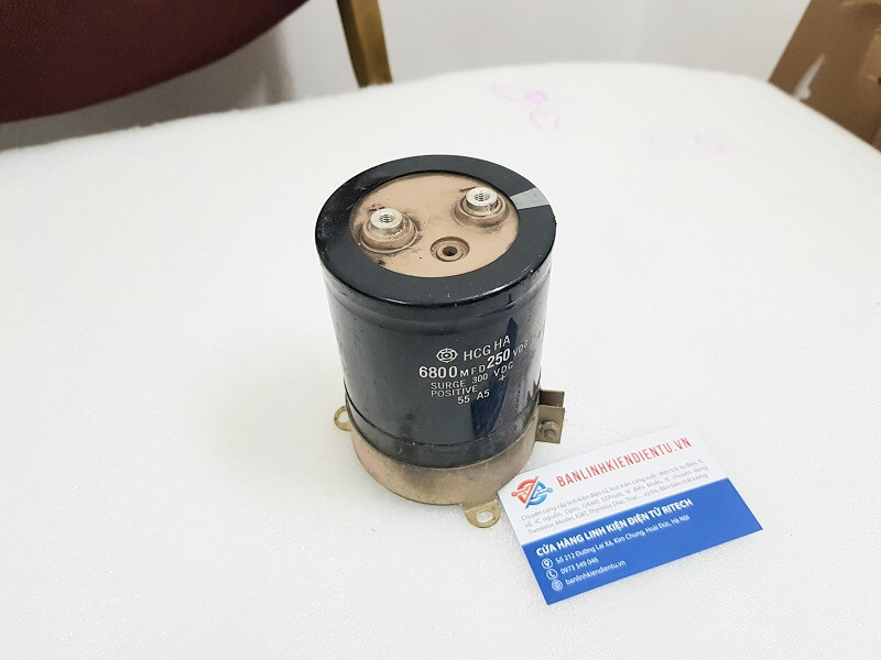 Alternative view of Tụ điện lọc nguồn 6800uF 250V kích thước 115x77mm