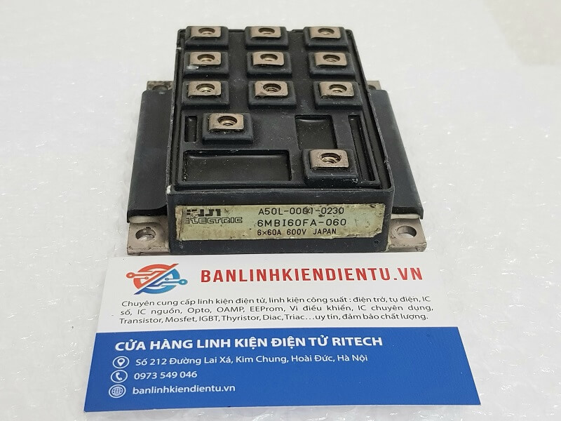 Alternative view of 6MBI60FA-060 Module IGBT Fuji 60A/600V (Tháo máy)