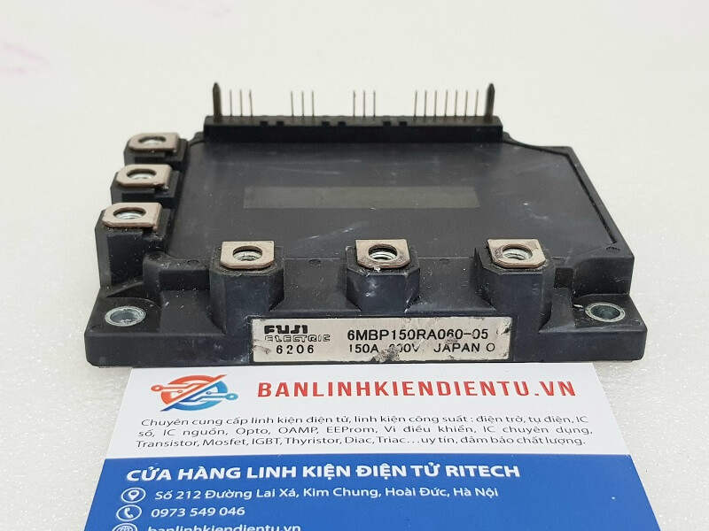 Alternative view of 6MBP150RA060-05 Module IGBT Fuji 150A 600V ( hàng tháo máy )