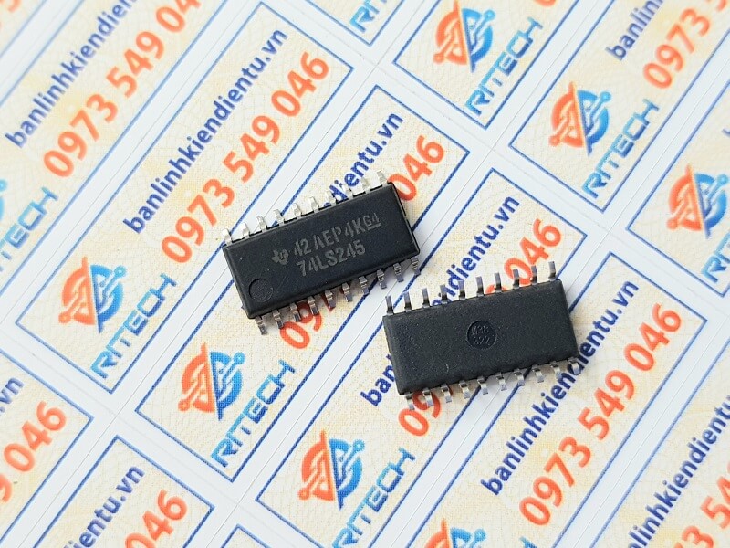 Alternative view of 74LS245, SN74LS245NSR IC Số SOP-20 Kích Thước 5.2mm