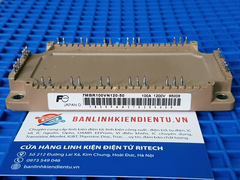 7MBR100VN120-50 igbt Fuji 100A 1200V tháo máy zin