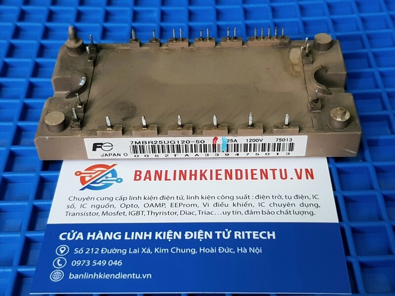Alternative view of 7MBR25UG120-50 IGBT Fuji 25A 1200V (Tháo máy)