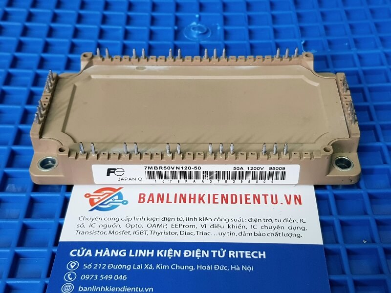 Alternative view of 7MBR50VN120-50 Module IGBT 1200V 50A Tháo máy