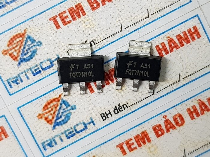 FQT7N10L, 7N10L Mosfet Kênh-N 100V/1.7A SOT-223