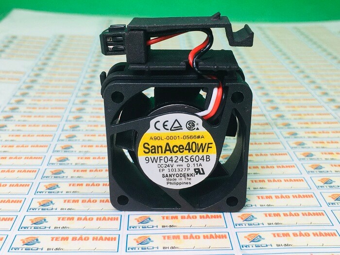 9WF0424S604B A90L-0001-0566 Quạt Sanyo Denki A90L-0001-0566 24V 0.11A - Ảnh 4
