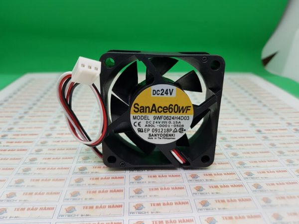 Alternative view of 9WF0624H4D03 Quạt Sanyo Denki SanAce 60WF 24V-0.15A Kích Thước 60x60x25mm Zắc Trắng