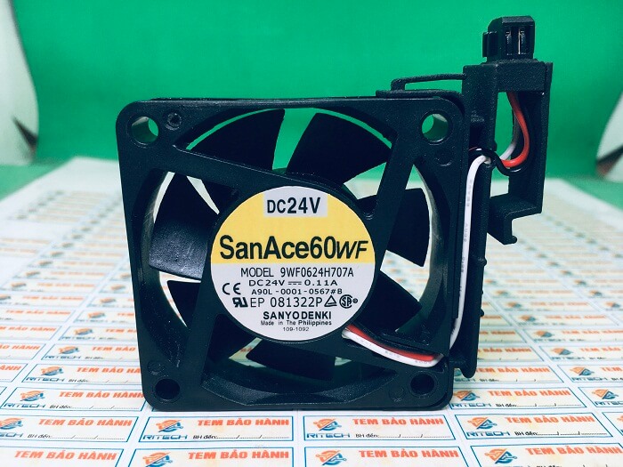 Quạt SANYO DENKI 9WF0624H707A 24V 0.11A 60x60x15mm