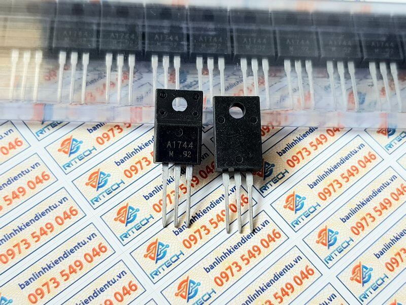 Alternative view of 2SA1744 A1744 Transistor 15A/100V/ 30W TO-220F hàng chính hãng