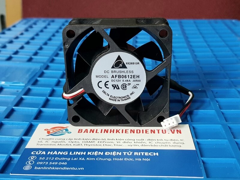 Alternative view of Quạt delta AFB0612EH 12V 0.48A 60×60×25mm