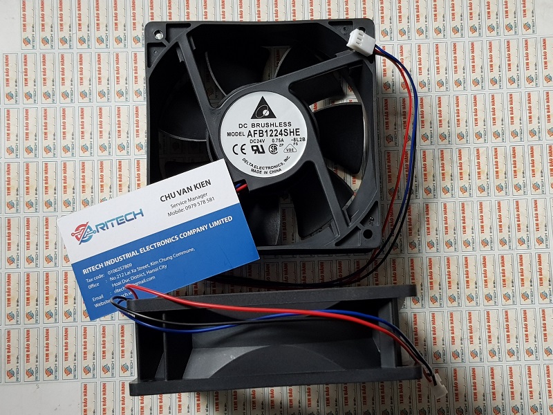 Quạt Delta AFB1224SHE 24VDC/0.75A Kích thước 120x120x38mm