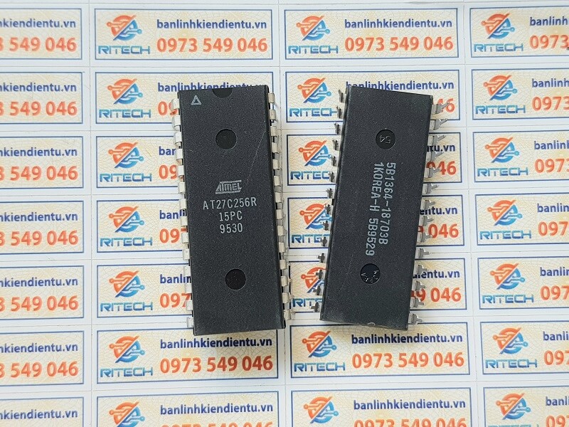 Alternative view of AT27C256R, AT27C256R-45PU ATMEL IC Nhớ DIP-28