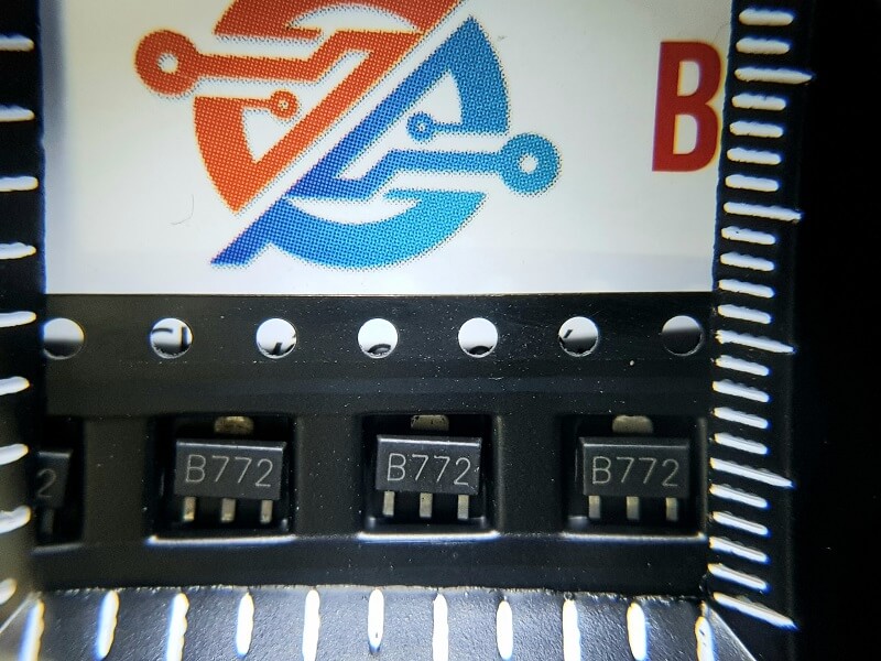 2SB772, B772 Transistor PNP 3A 40V SOT-89
