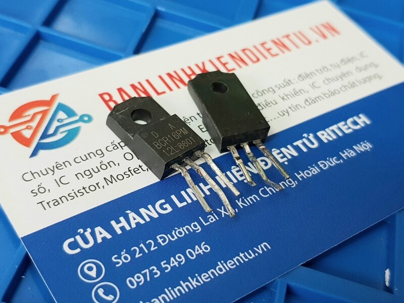 BCR16PM-12L, BCR16PM Triac 16A 400-600V TO-220 (Tháo máy)