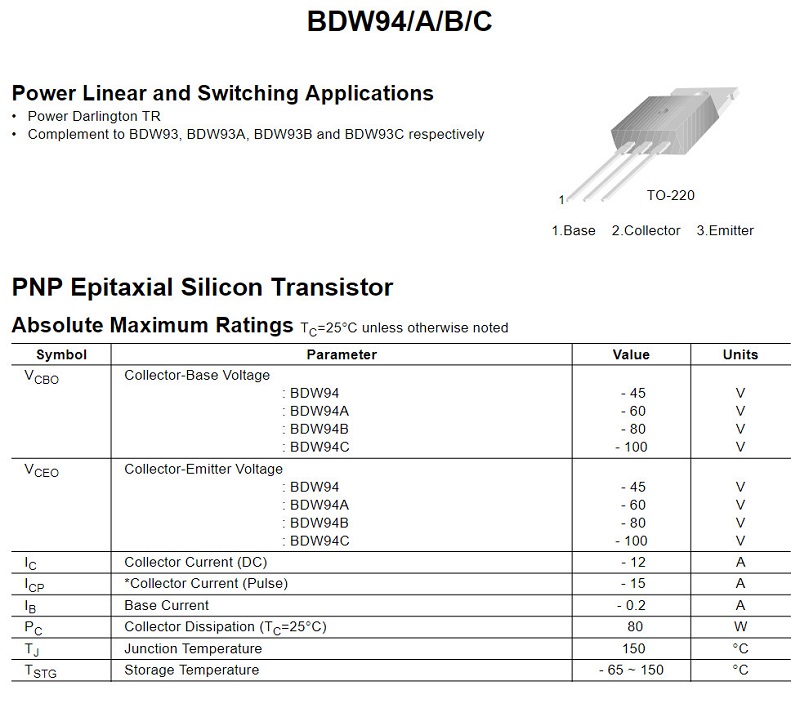 BDW94B-datasheet