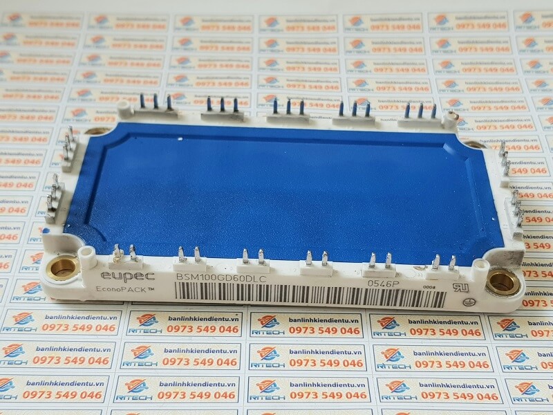 Alternative view of BSM100GD60DLC Module IGBT 100A 600V ( Tháo máy )