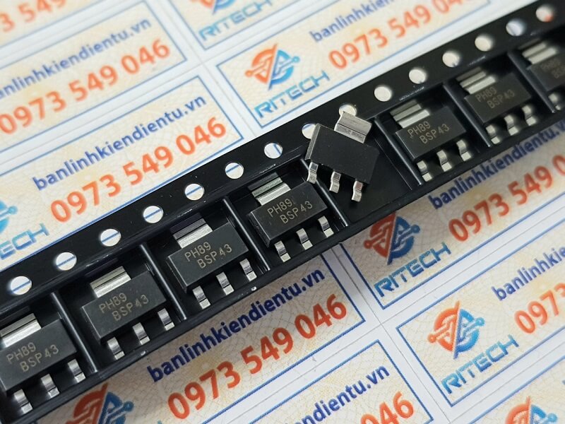 BSP43 Transistor NPN 90V/2A SOT-223 - Ảnh 2