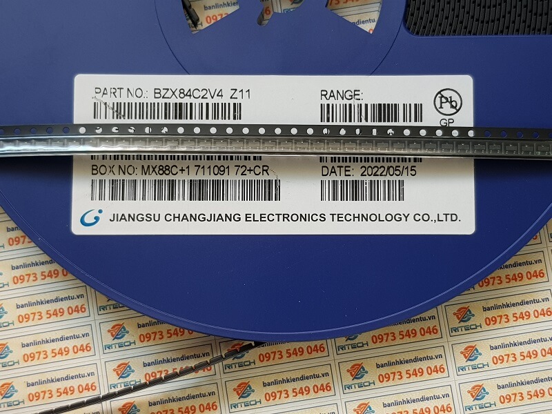 BZX84C2V4 Z11 SOT23 Diode Zener 2.4V ( chính hãng)