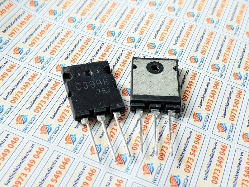 Alternative view of Transistor NPN C3998 2SC3998 25A 1500V TO-3PL tháo máy chính hãng