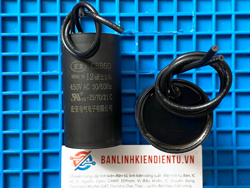 Tụ khởi động CBB60 12uF 450VAC - Ảnh 2