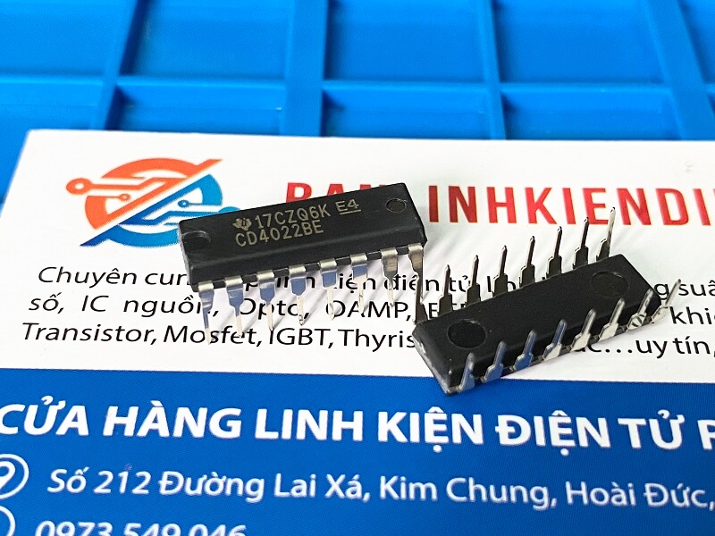 Alternative view of CD4022BE, CD4022 IC số DIP16