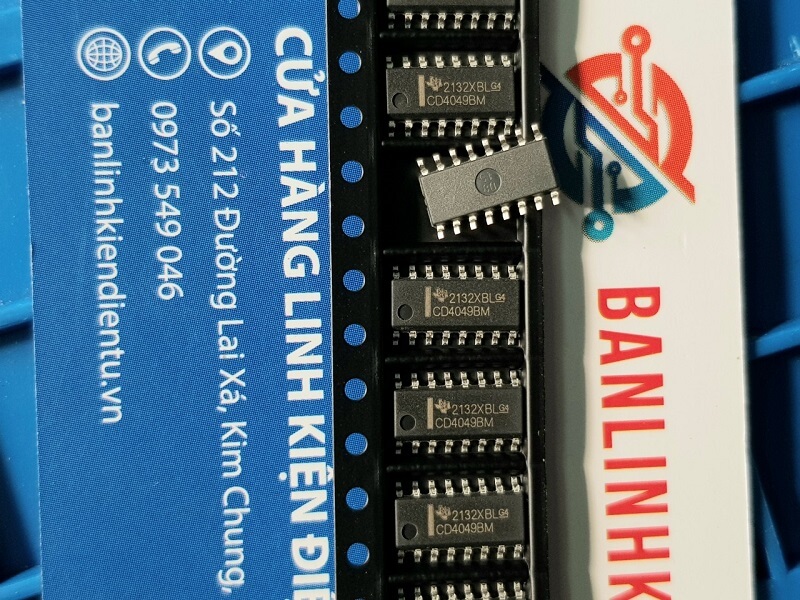 CD4049UBM, CD4049BM, CD4049 IC Số cổng NOT SOP-16 - Ảnh 3