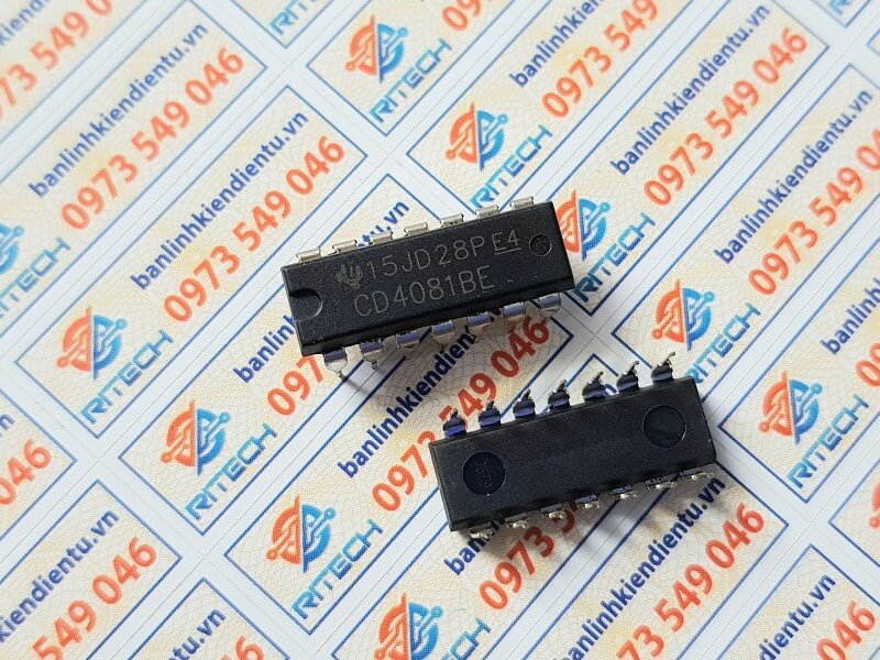 CD4081BE, CD4081 IC Số DIP-14 - Ảnh 2