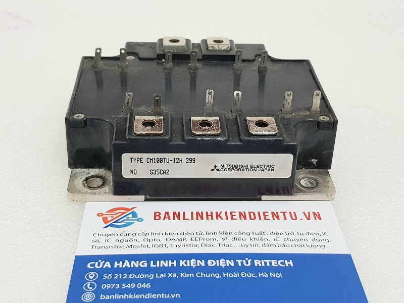 Alternative view of CM100TU-12H Module IGBT Mitsubishi 100A 600V