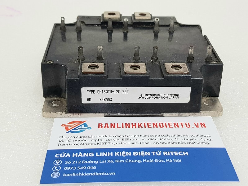 Alternative view of CM150TU-12F Module IGBT MITSUBISHI 150A 600V