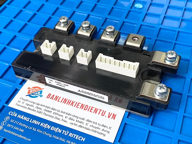 Alternative view of CM50TL-24NF Module IGBT Mitsubishi 50A 1200V (tháo máy)