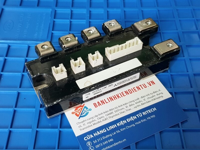Alternative view of CM75TL-12NF Module IGBT Mitsubishi 75A 600V (tháo máy)