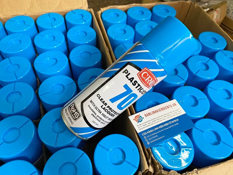 Sơn phủ mạch điện tử CRC70, chống ẩm, cách điện (425ml)