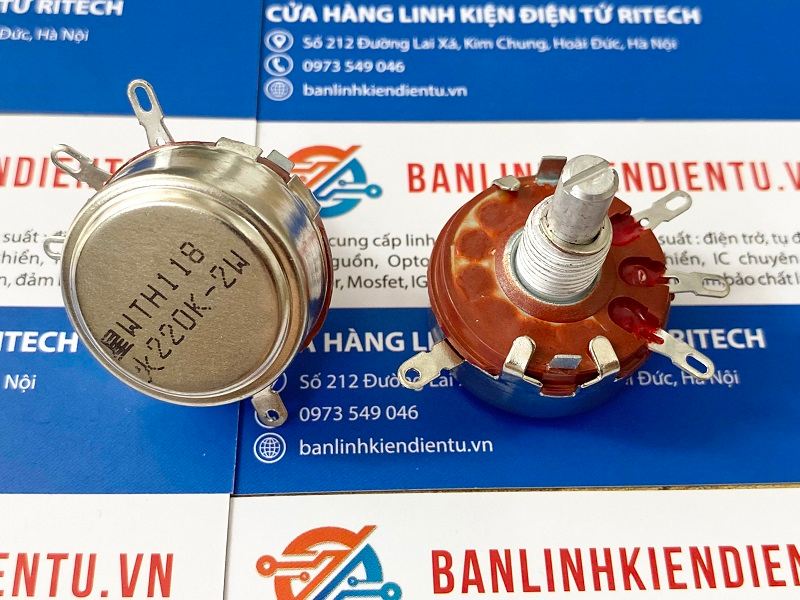 Chiết áp đơn 220K 2W WTH118