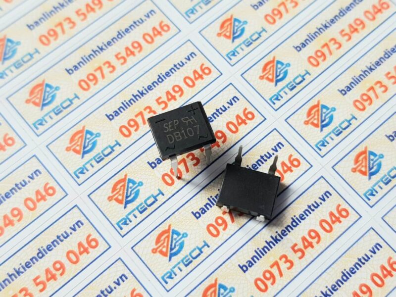 Alternative view of DB107 Diode Cầu 1A/1000V Chân Cắm DIP-4