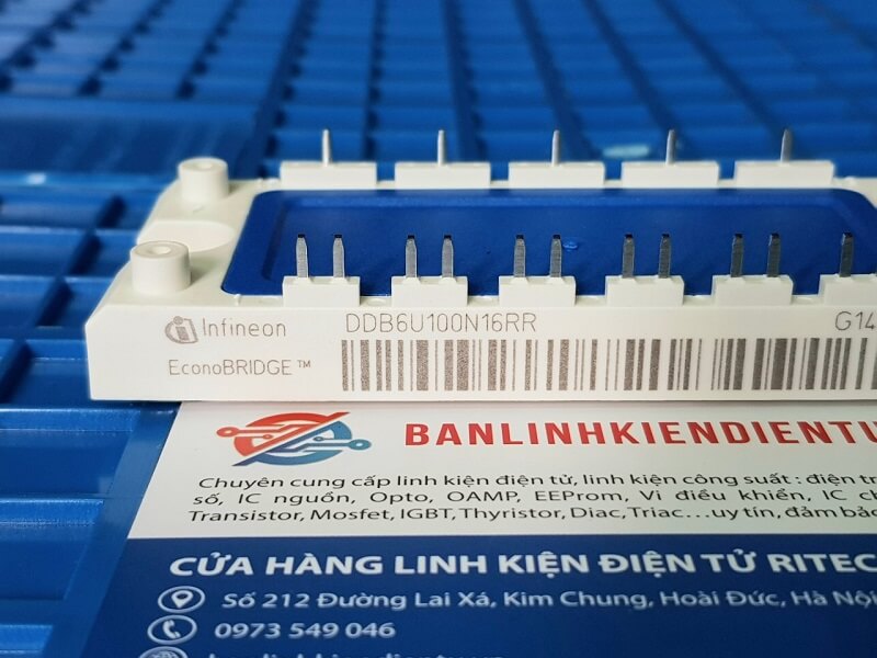 Alternative view of DDB6U100N16RR Module IGBT Infineon 100A 1600V